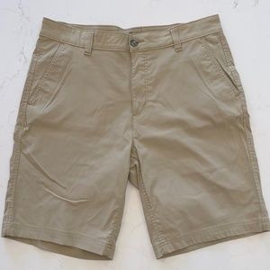Men's Eddie Bauer Travel Chino Shorts, Khaki, Size 35